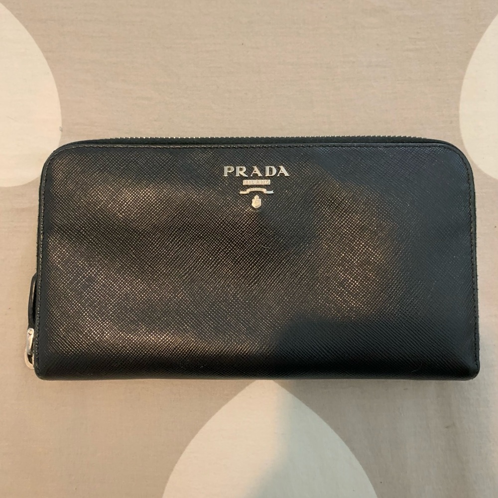 Prada Large Saffiano Leather Wallet